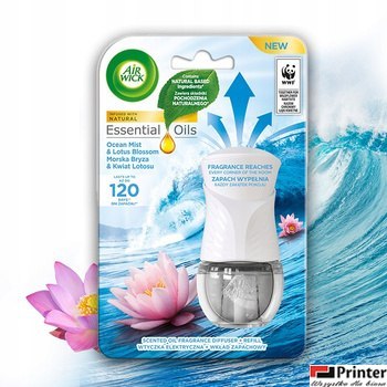 AIR WICK odświeżacz Elektryczny Morska Bryza i Kwiat Lotosu komplet 19 ml 05475 AIR WICK odświeżacz Elektryczny Morska Bryza i Kwiat Lotosu komplet 19 ml 05475