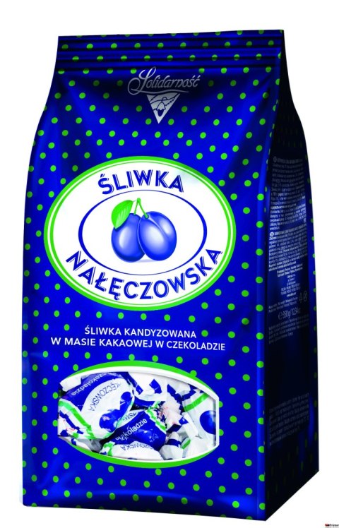 Cukierki Śliwka NAŁĘCZOWSKA w czekoladzie 350g SOLIDARNOŚĆ Cukierki Śliwka NAŁĘCZOWSKA w czekoladzie 350g SOLIDARNOŚĆ