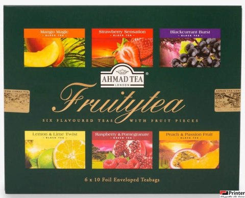 Herbata AHMAD TEA SELECTION LONDON FRUITYTEA mix 6x10 kopert Herbata AHMAD TEA SELECTION LONDON FRUITYTEA mix 6x10 kopert