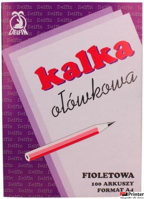 Kalka ołówkowa A-4 100ark. DELFIN Kalka ołówkowa A-4 100ark. DELFIN