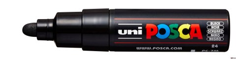 Marker z tuszem pigmentowym PC-7M czarny POSCA UNPC7M/6CA Marker z tuszem pigmentowym PC-7M czarny POSCA UNPC7M/6CA