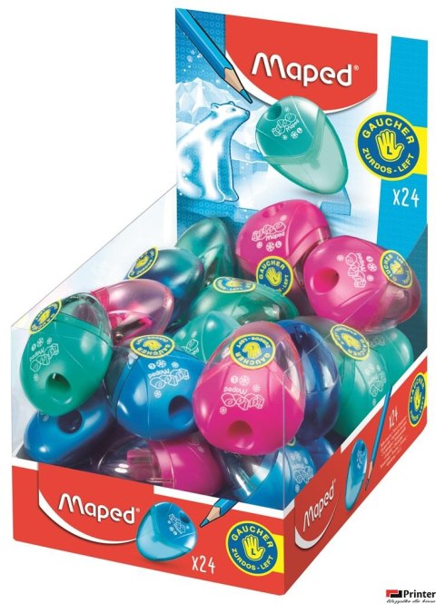 Temperówka plastikowa IGLOO 1 dla leworęcznych 032211 MAPED Temperówka plastikowa IGLOO 1 dla leworęcznych 032211 MAPED