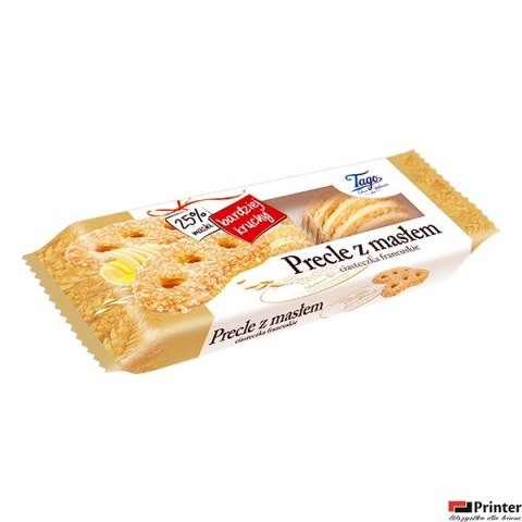 Ciastka Precle francuskie z masłem TAGO 135g Ciastka Precle francuskie z masłem TAGO 135g