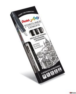 Cienkopis kalibrowany POINTLINER czarny S20P-3A PENTEL