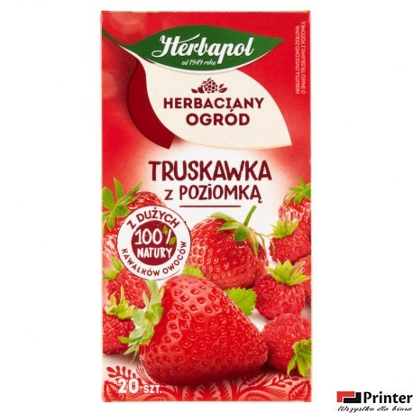 Herbata HERBAPOL HERBACIANY OGRÓD Truskawka z Poziomką 20tb