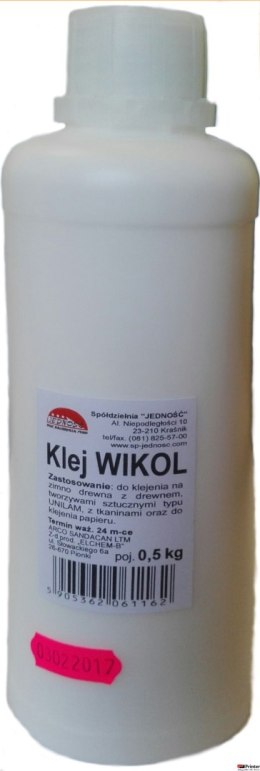 Klej WIKOL 500g butelka JEDNOŚĆ