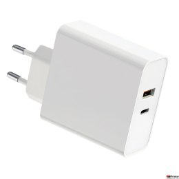 Ładowarka sieciowa/ścienna PLATINET WAL CHARGER, 87W, 2xport, TYPE C+USB A, PLCUPD87W