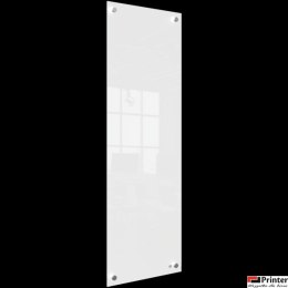 Mała podłużna szklana tablica suchościeralna Nobo Home 300x900mm, biała 1915604