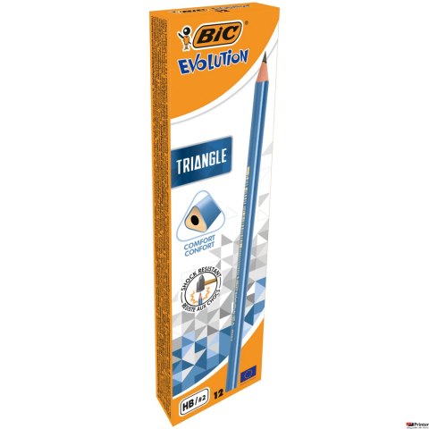 Ołówek trójkątny bez gumki BIC Evolution Triangle , 964845 Ołówek trójkątny bez gumki BIC Evolution Triangle , 964845