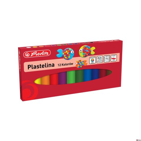 Plastelina 12 kolorów 9588559 Herlitz