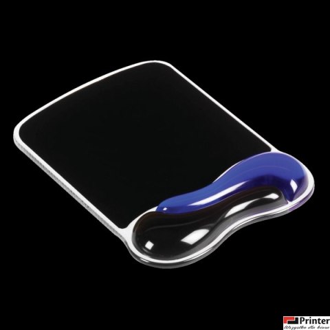 Podkładka KENSINGTON Crystal Mouse Pad- Wave niebiesko-czarna 62401