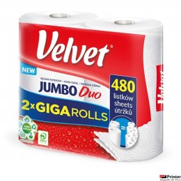 Ręcznik VELVET JUMBO DUO 2 rolki 2warstwy 2x240listków