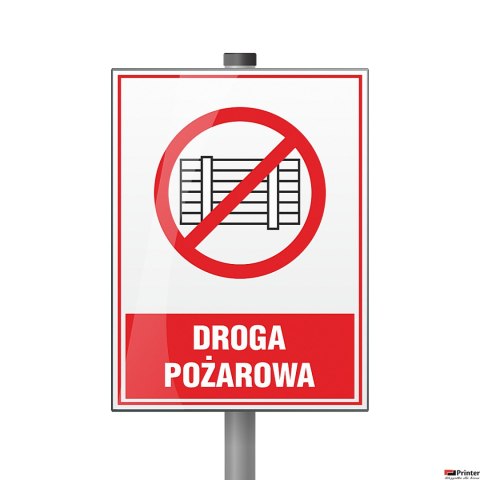 Tabliczka Droga pożarowa ZZ-32p/6670ZN (X) Tabliczka Droga pożarowa ZZ-32p/6670ZN (X)