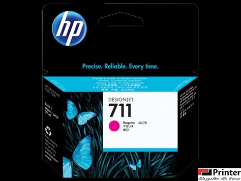 Tusz HP 711 (CZ131A) purpurowy 29ml Tusz HP 711 (CZ131A) purpurowy 29ml