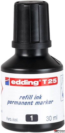 Tusz do markerów permanentny 30ml czarny ED-T-25001 25/001 EDDING (X)