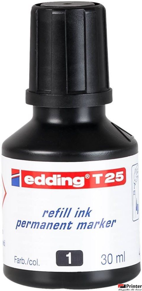 Tusz do markerów permanentny 30ml czarny ED-T-25001 25/001 EDDING (X) Tusz do markerów permanentny 30ml czarny ED-T-25001 25/001 EDDING (X)