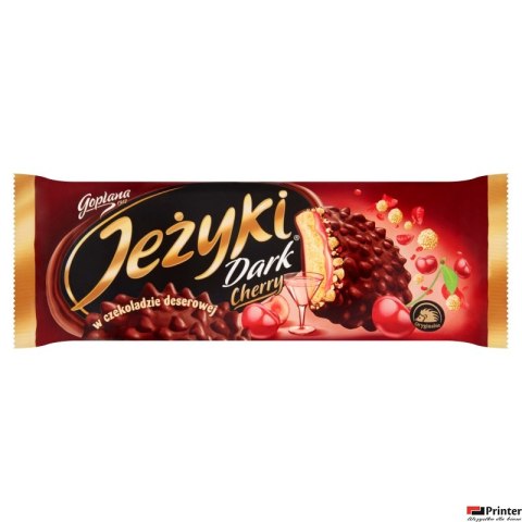Ciastka JEŻYKI Dark Cherry 140g w czekoladzie deserowej Ciastka JEŻYKI Dark Cherry 140g w czekoladzie deserowej