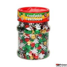 Confetti cekinowe kółka - mix świąteczny 100g ASTRA, 335116004