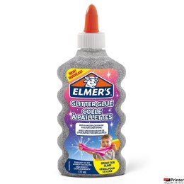 Elmers klej brokatowy, srebrny, zmywalny i przyjazny dzieciom, 177ml, 2077255