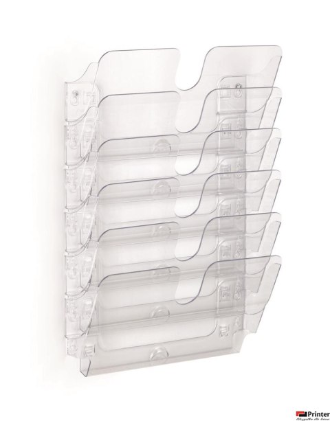 FLEXIPLUS A4 6 poziomych pojemników na dokumenty, przezroczyste 1700014401 DURABLE FLEXIPLUS A4 6 poziomych pojemników na dokumenty, przezroczyste 1700014401 DURABLE