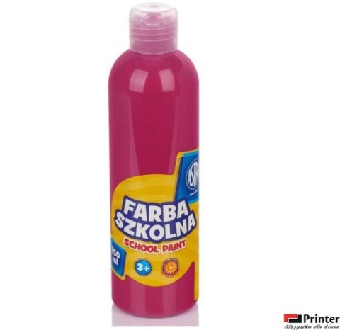 Farba szkolna Astra 250 ml - różowa, 301217013 (X)