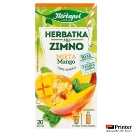 Herbata HERBAPOL NA ZIMNO Mięta & Mango (20 saszetek)