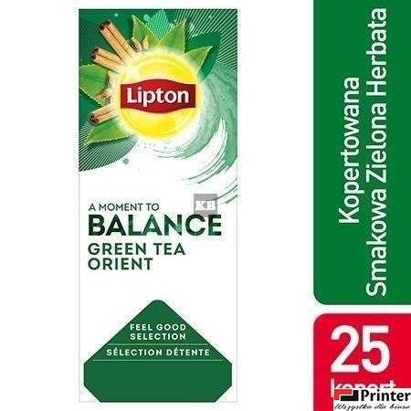 Herbata LIPTON BALANCE Green Tea Orient (25 kopert fol.) Herbata LIPTON BALANCE Green Tea Orient (25 kopert fol.)