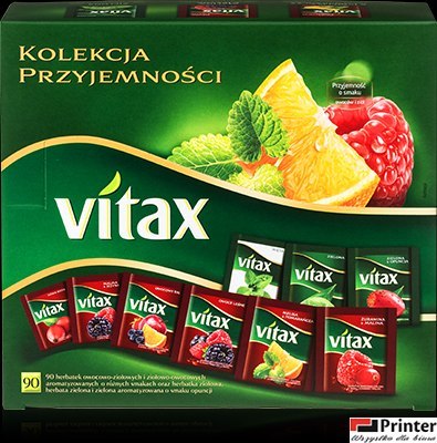 Herbata VITAX KOLEKCJA PRZYJE.MIX owoc 90kop 9 smaków