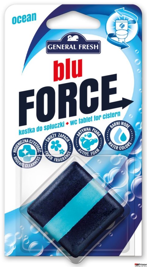 Kostka do WC BLU FORCE do spłuczki 50g morze GENERAL FRESH