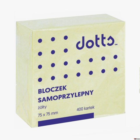 Kostka samoprzylepna DOTTS 75x75 400 kartek żółta (NSKZ/D) Kostka samoprzylepna DOTTS 75x75 400 kartek żółta (NSKZ/D)