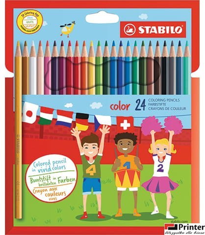 Kredki COLOR kpl 24 szt. pud. z zawieszką 1924/77-11 STABILO (X) Kredki COLOR kpl 24 szt. pud. z zawieszką 1924/77-11 STABILO (X)