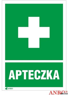 Naklejka APTECZKA PIERWSZEJ POMOCY 100x140 ZZ-8I-1 F ANPRO