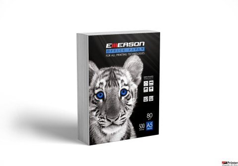 Papier xero biały A5 80g ryza 500ark. xba5copyemerson80gsm TIGER EMERSON Papier xero biały A5 80g ryza 500ark. xba5copyemerson80gsm TIGER EMERSON