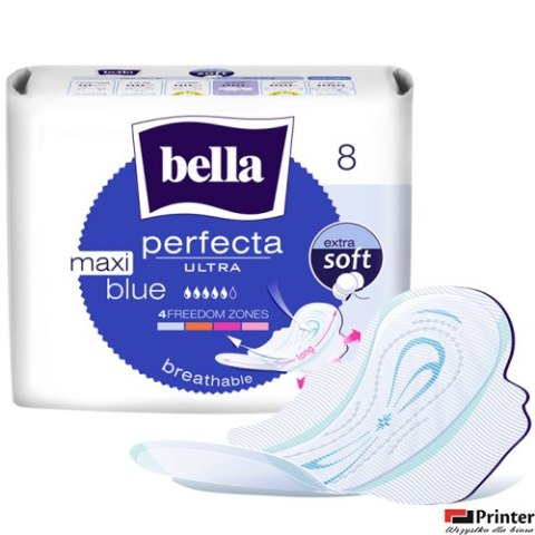 Podpaski Bella Perfecta ultra BLUE MAXI 8 sztuk Podpaski Bella Perfecta ultra BLUE MAXI 8 sztuk