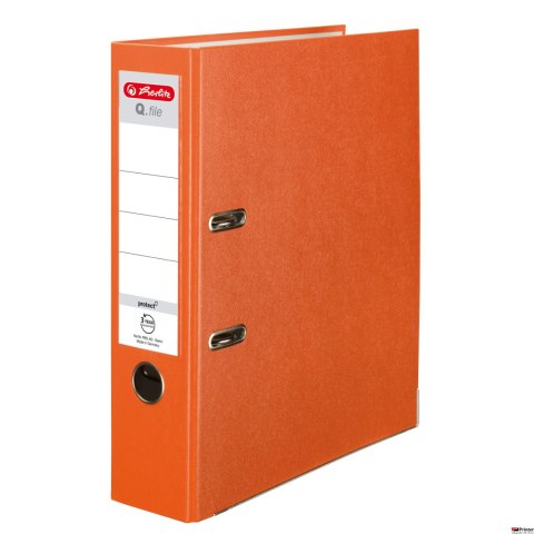 Segregator Q.FILE A4, 8 cm, PP pomarańczowy 300003102 HERLITZ Segregator Q.FILE A4, 8 cm, PP pomarańczowy 300003102 HERLITZ