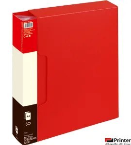 Teczka ofertowa 9008A, czerwony, 80 koszulek GRAND 120-1211 SALE ALBUM Teczka ofertowa 9008A, czerwony, 80 koszulek GRAND 120-1211 SALE ALBUM