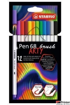Cienkopis PEN 68 brush 12 wit ARTY 568/12-21-20