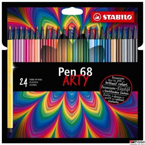 Cienkopis Pen 68 etui 24 szt. ARTY 6824-1-20 STABILO Cienkopis Pen 68 etui 24 szt. ARTY 6824-1-20 STABILO