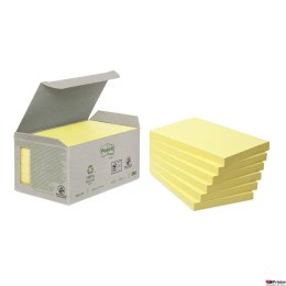 Ekologiczne karteczki samoprzylepne Post-it z certyfikatem PEFC Recycled, Żółte, 76x76mm, 16 bloczków po 100 karteczek, 654-1T 3