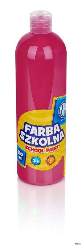 Farba szkolna Astra 500 ml - różowa, 301109003