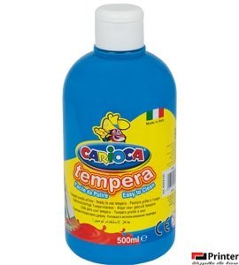 Farba tempera 500 ml, niebieska jasna CARIOCA 170-2360 Farba tempera 500 ml, niebieska jasna CARIOCA 170-2360