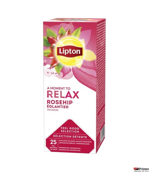 Herbata LIPTON RELAX ROSEHIP INFUSION (dzika róża) 25k.fol owocowa Herbata LIPTON RELAX ROSEHIP INFUSION (dzika róża) 25k.fol owocowa