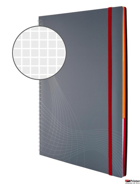 Kołonotatnik_Notizio 7017 A4 kratka 90 kartek oprawa - tworzywo sztuczne, szary, Notizio by Avery Zweckform Kołonotatnik_Notizio 7017 A4 kratka 90 kartek oprawa - tworzywo sztuczne, szary, Notizio by Avery Zweckform