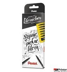 Kompletny zestaw do liternictwa czarny Zestaw-7 PENTEL Kompletny zestaw do liternictwa czarny Zestaw-7 PENTEL