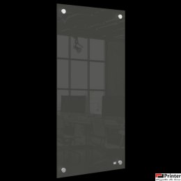 Mała podłużna szklana tablica suchościeralna Nobo Home 300x600mm, czarna 1915609