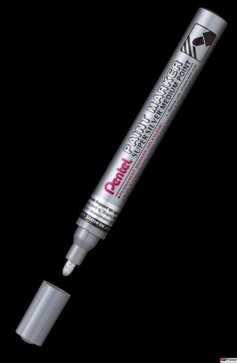 Marker olejowy Pentel MMP10 srebrny, aluminiowa obudowa MMP10-Z Marker olejowy Pentel MMP10 srebrny, aluminiowa obudowa MMP10-Z
