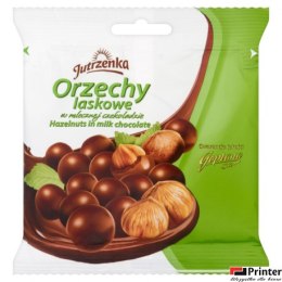 Orzechy laskowe JUTRZENKA w mlecznej czekoladzie 80g