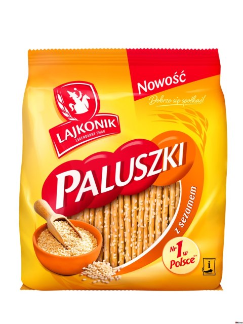 Paluszki sezamowe LAJKONIK 150g Paluszki sezamowe LAJKONIK 150g