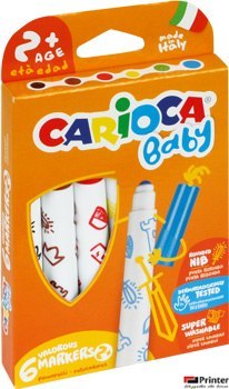 Pisaki CARIOCA MAXI POINT 6kol., od 2-roku życia 160-1970 Pisaki CARIOCA MAXI POINT 6kol., od 2-roku życia 160-1970