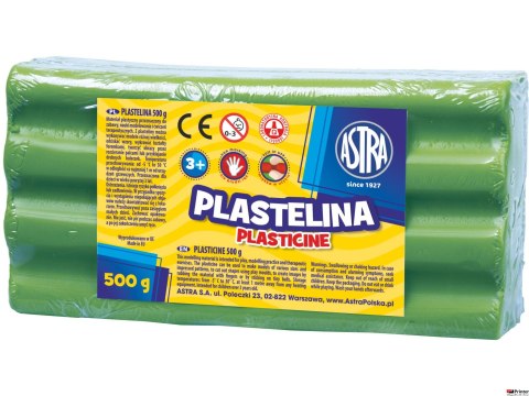 Plastelina Astra 500g zielona jasna, 303117010 Plastelina Astra 500g zielona jasna, 303117010